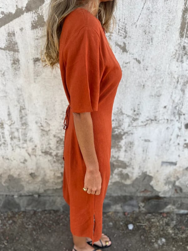 Printed Loose Midi Dress 🌸Buy 2 Free Shipping