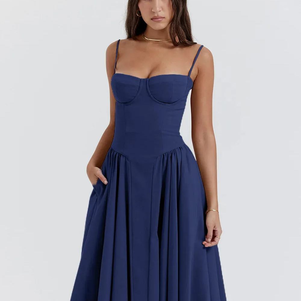 Sleeveless Corset Fit Midi Dress(BUY 2 FREE SHIPPING)