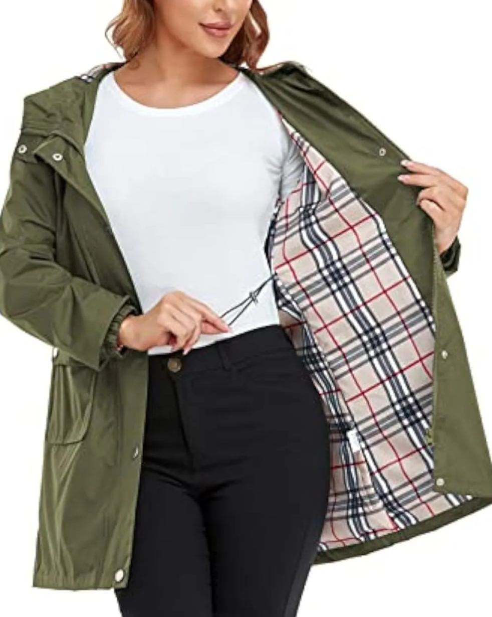 Women's Hooded Light Raincoat