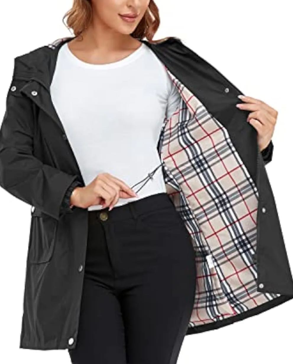 Women's Hooded Light Raincoat