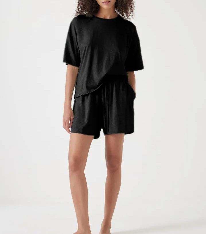 Short cotton pajama set