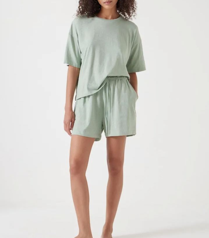 Short cotton pajama set