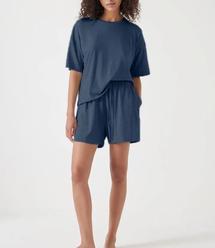 Short cotton pajama set