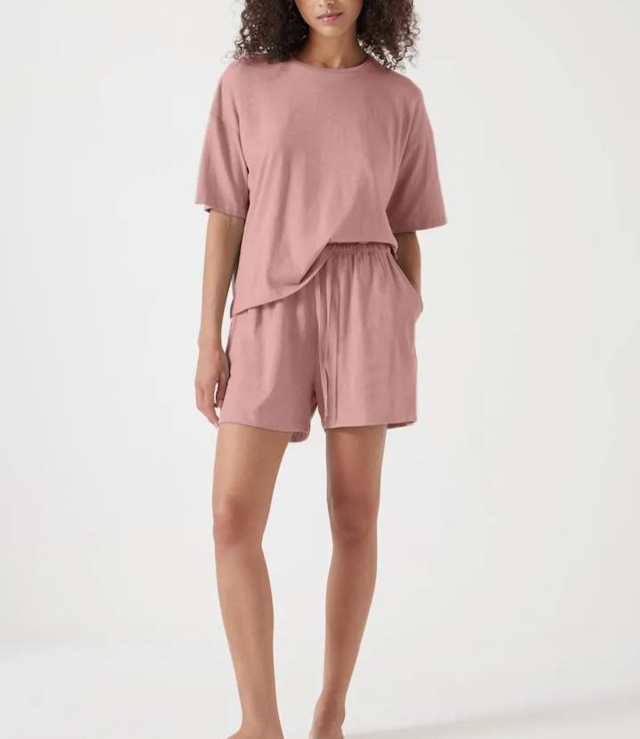 Short cotton pajama set