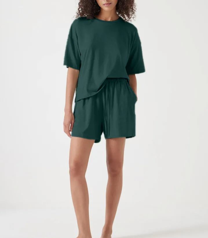Short cotton pajama set