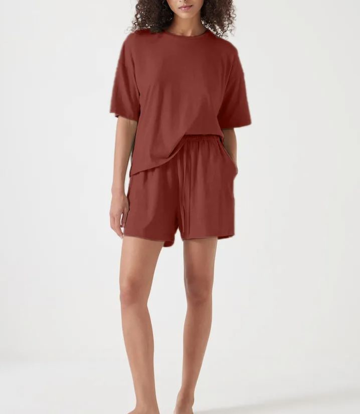 Short cotton pajama set