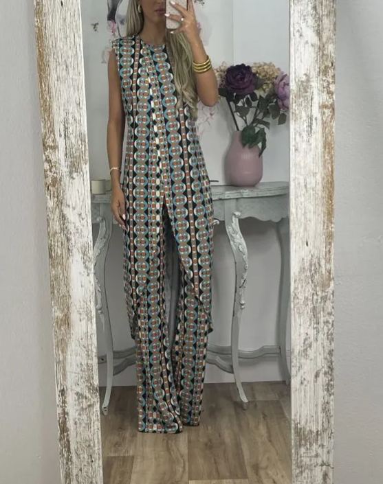 New Arrival Abstract Printed Comfy Suit For Women