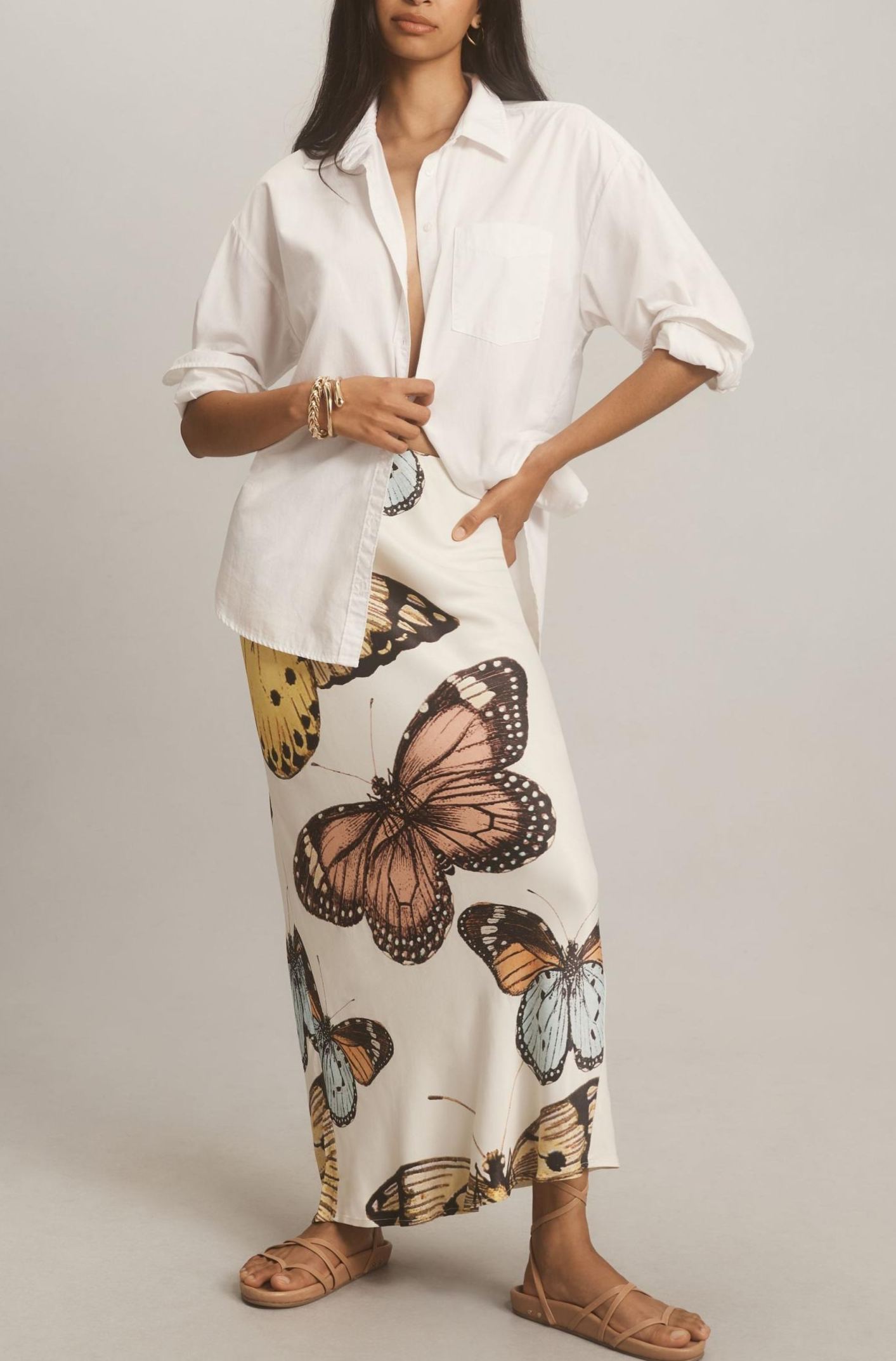 Butterfly Printed Skirt