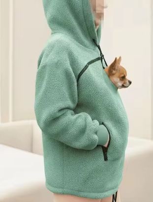 Pet Carrier Sweatshirt Puppy Kitten Holding Hoodies