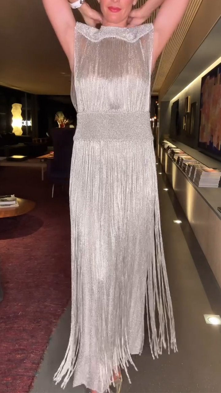 Tassel Elegant Two-Piece Dress