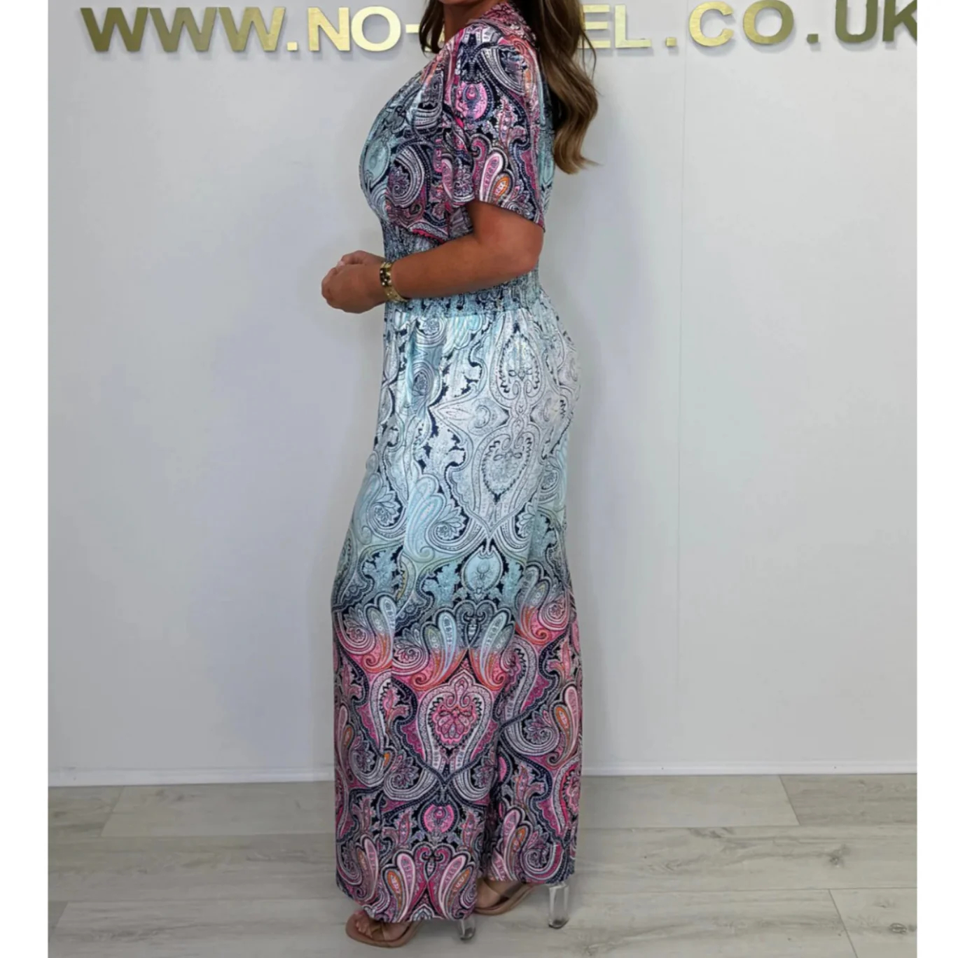 🌷 Summer Hot Sale 50% Off 🩵 Bohemian Print Wide Leg Jumpsuit