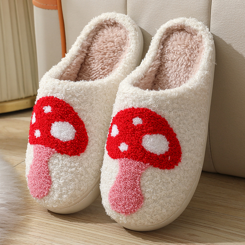 Valentine's Day Gifts💖Cute Fuzzy Love Heart Slippers, Slip-On House Shoes for Indoor