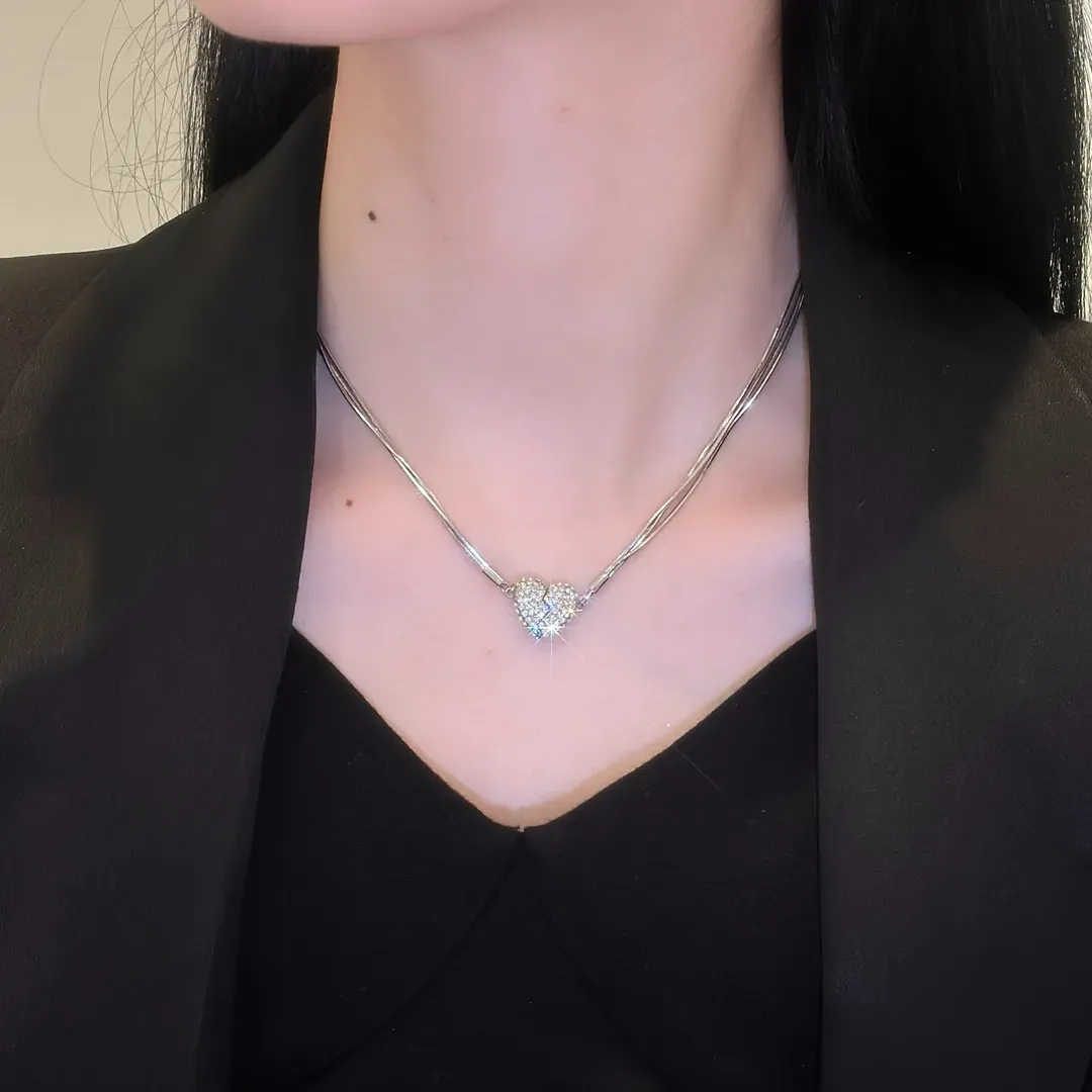 🎄Christmas Hot Sale🎁Magnetic Love Patchwork Necklace