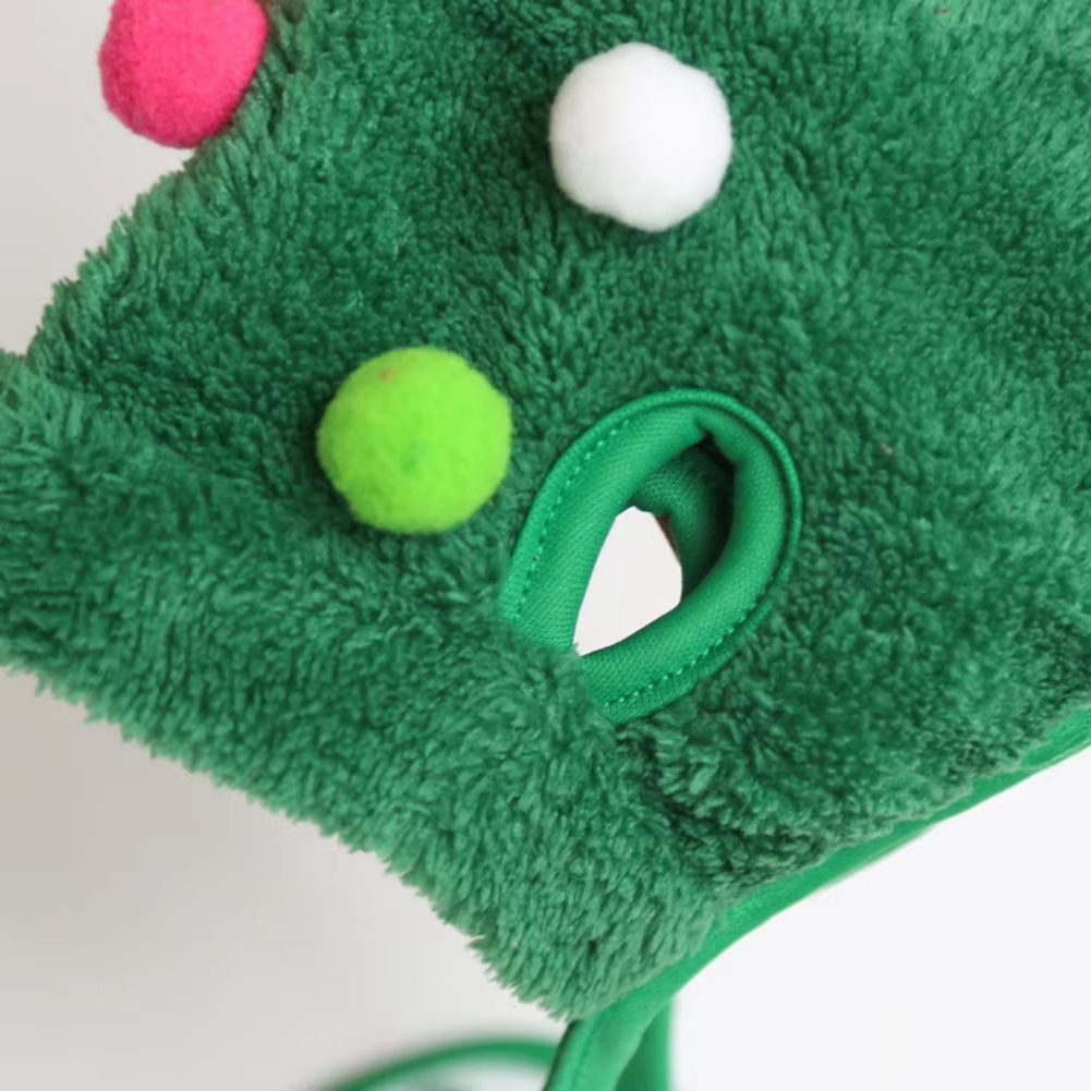 Adorable Pet Christmas Tree Pom-Pom Hat