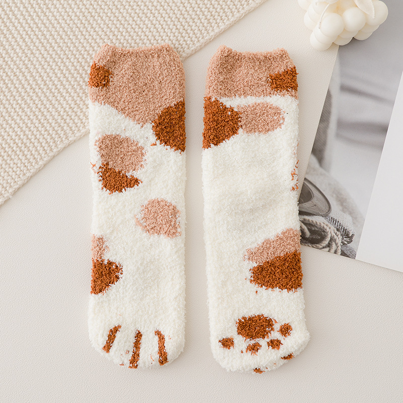Cute Cat Claw Socks -Pink Laura