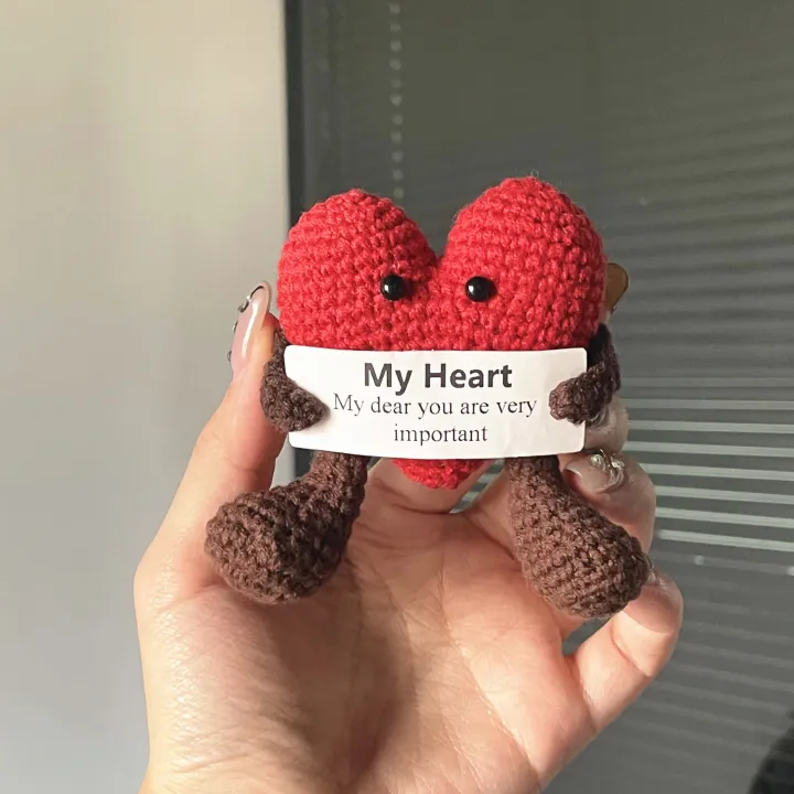 Handmade Emotional Support Gift - Knitted Love Hug Cards