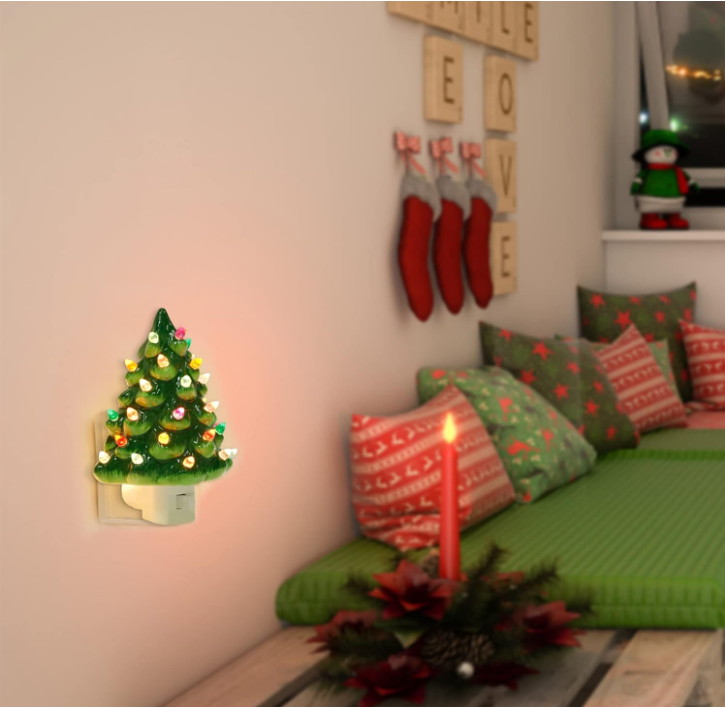 🎅Christmas 49%OFF - Christmas Ceramic Tree Night Light🎄