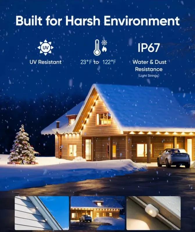 🎅Christmas 70% OFF-Smart Rainbow LED Permanent Outdoor Light