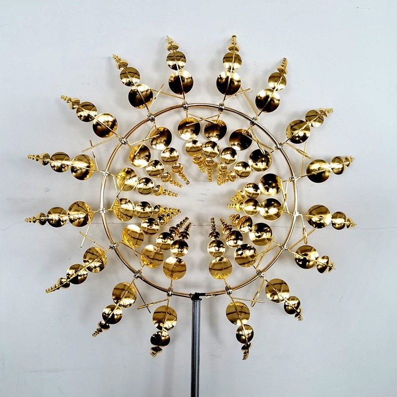 Garden Fun Rotating Windmill Waterproof and Rust-proof Outdoor Yard Decoration