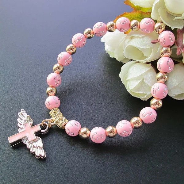 👼Angel Wing Cross Charm Bracelet✨