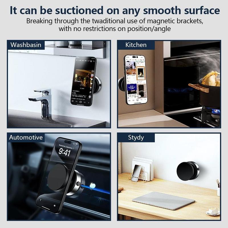 🔥Hot Sale 50% — Car Electric Suction Cup Vacuum Magnetic Phone Holder