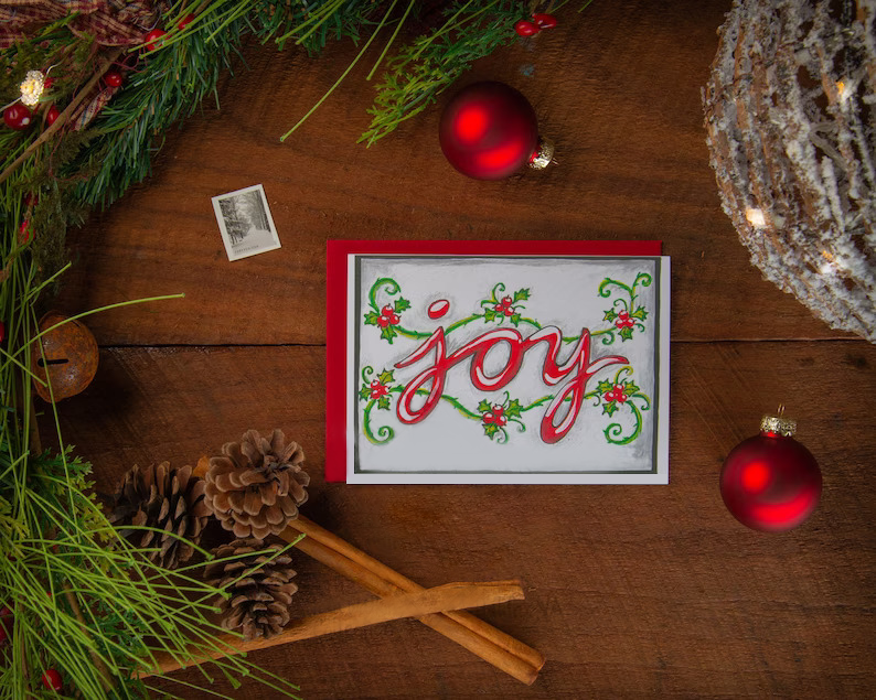 Classic Vintage Christmas Greeting Card Set