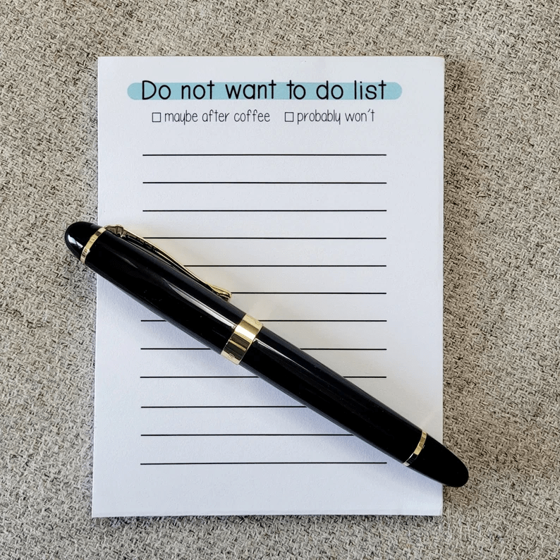 😆To Do List Notepad | Funny Stationery