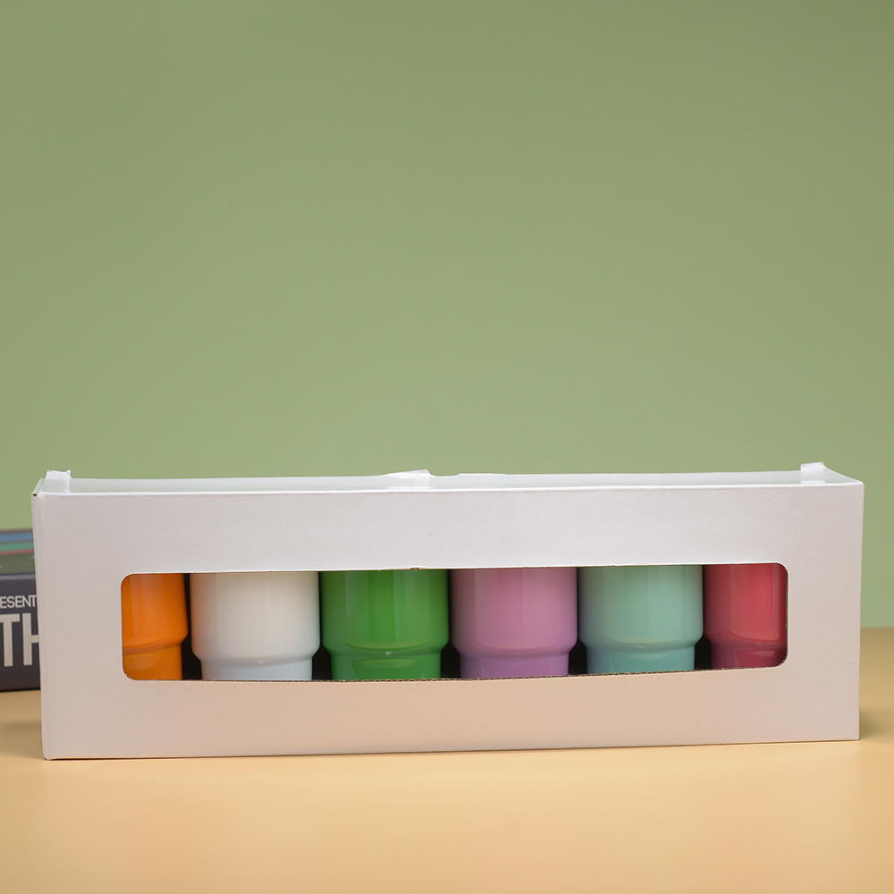 💖Cute 3oz Mini Stainless Steel Car Cups With Straw and Lid