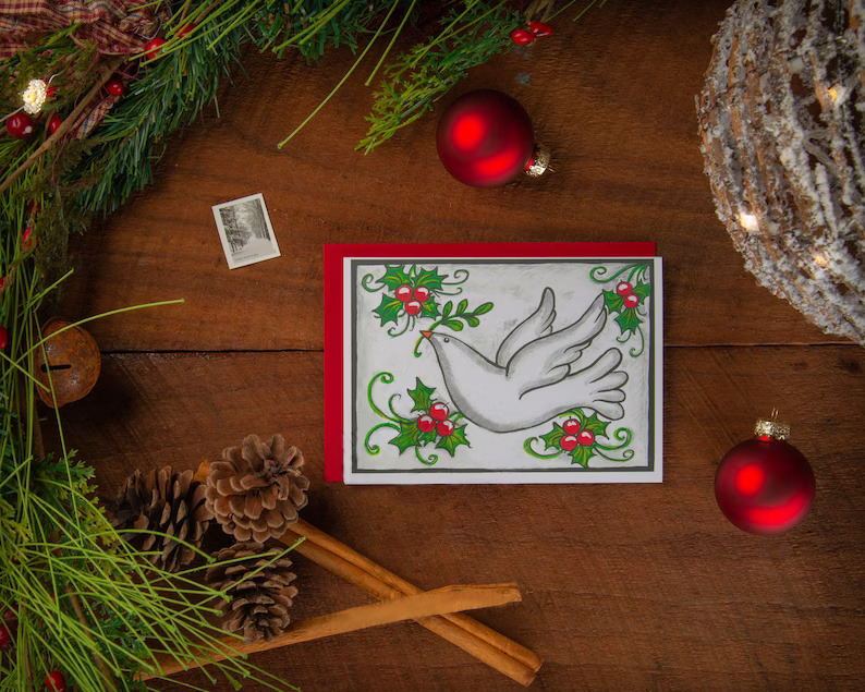 Classic Vintage Christmas Greeting Card Set