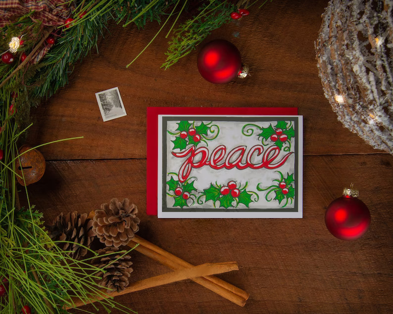 Classic Vintage Christmas Greeting Card Set