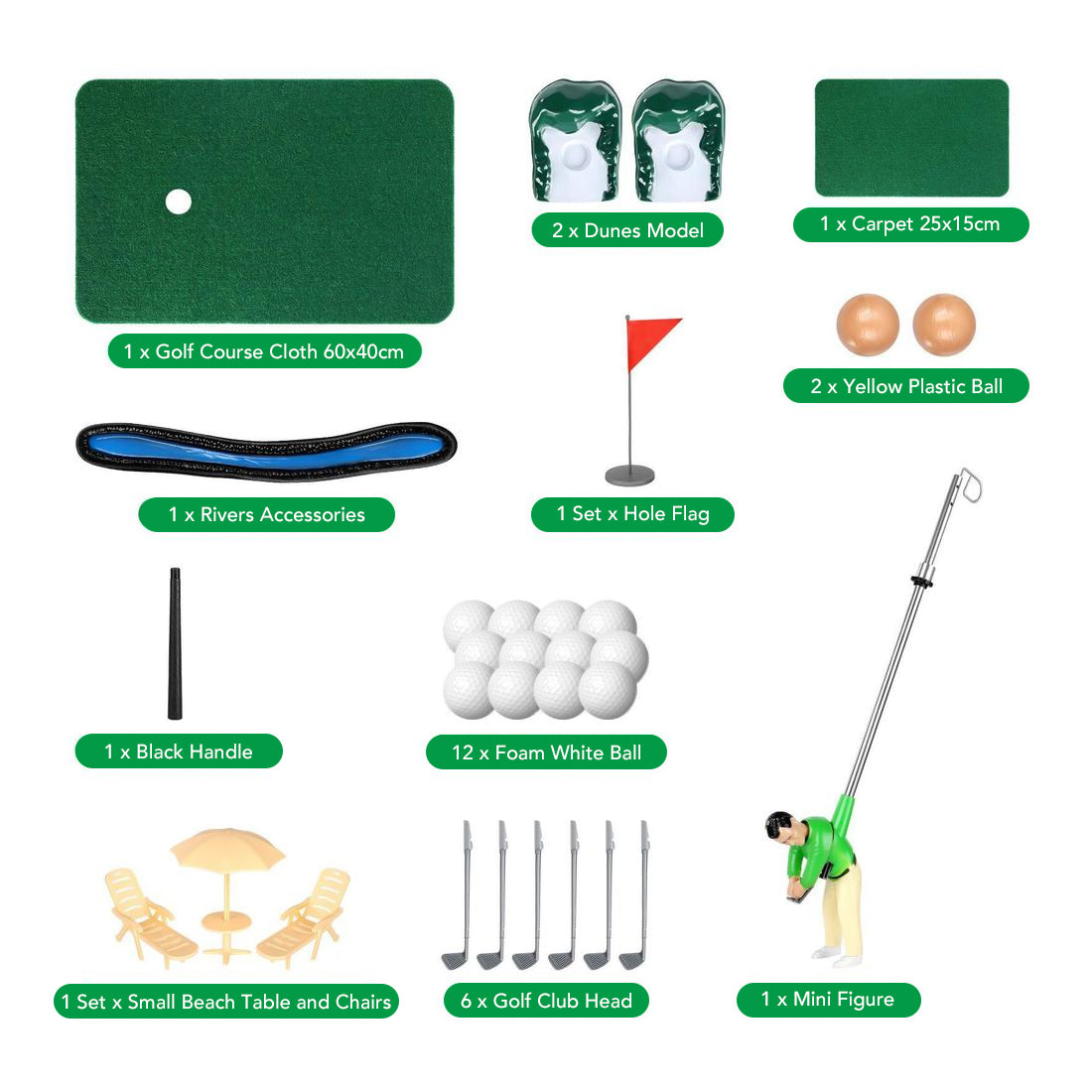 ⛳Mini Golf Toys for Kids/Adult, Fun Play Golf Indoor Games, Family Game