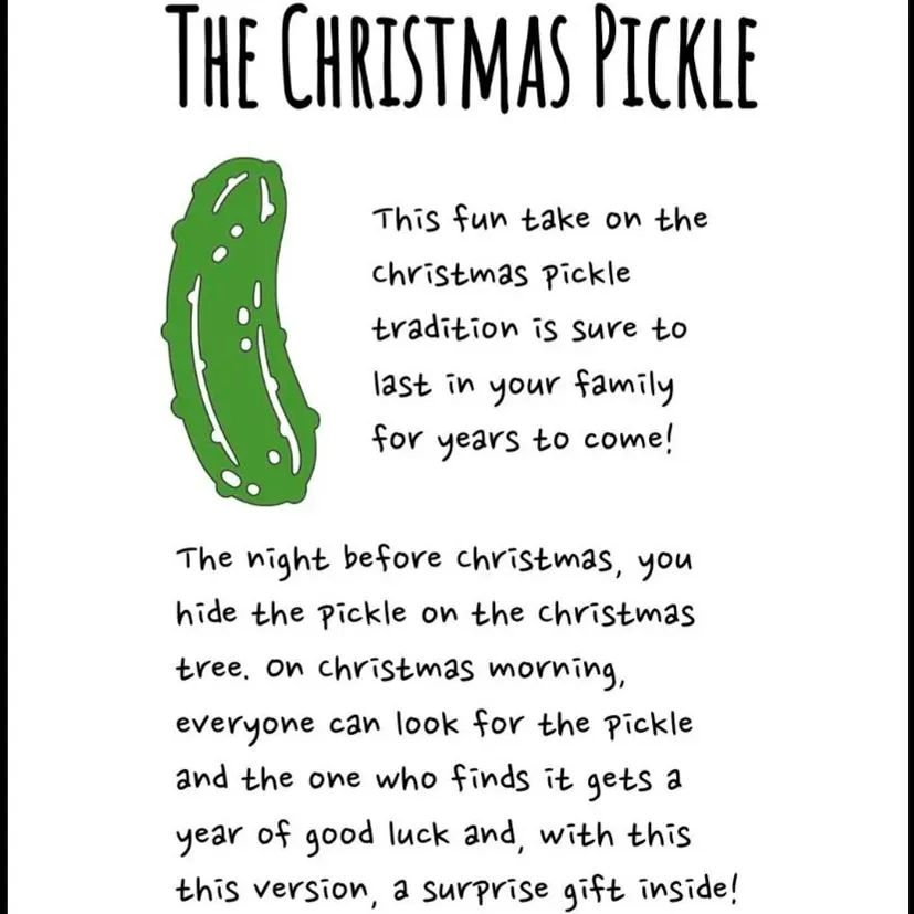 2023 Christmas Pickle Money Holder Ornament
