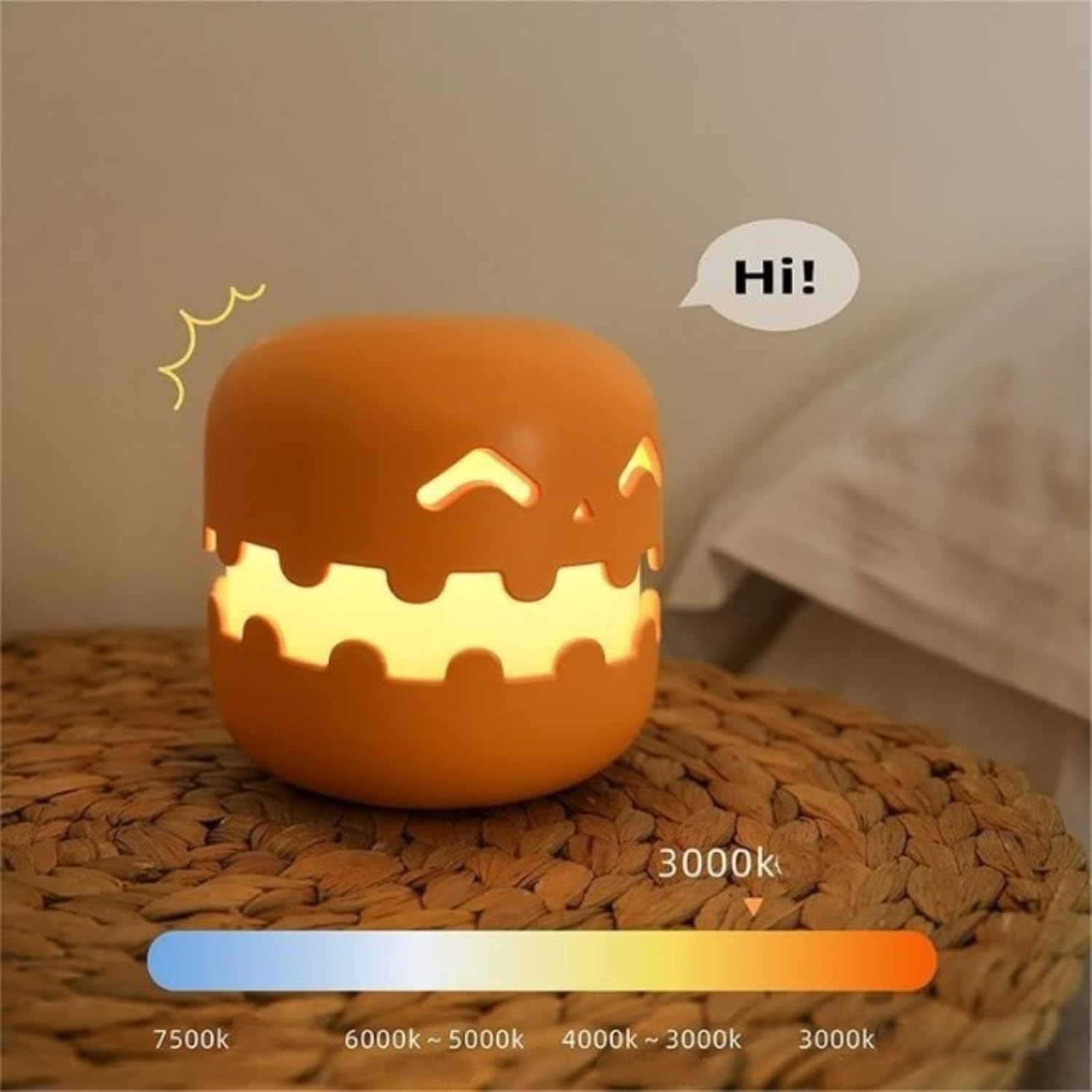 💥🎃Interesting pumpkin desktop night light funny practical ornaments
