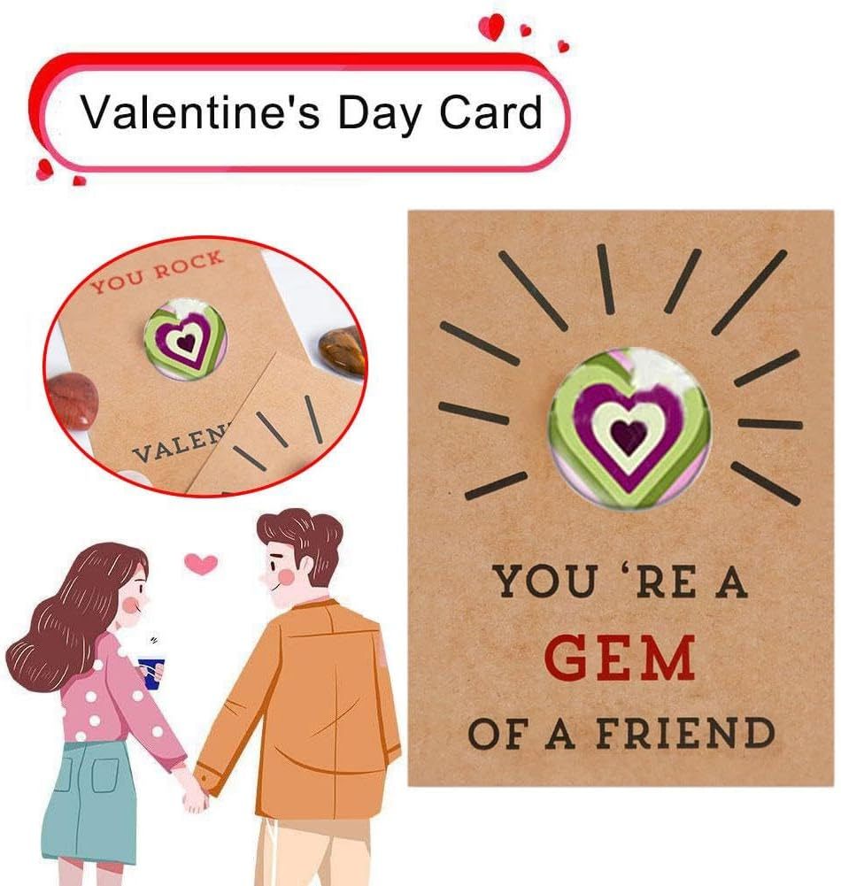 12PCs Cards with Heart-Shape-Valentines Gifts for Kids