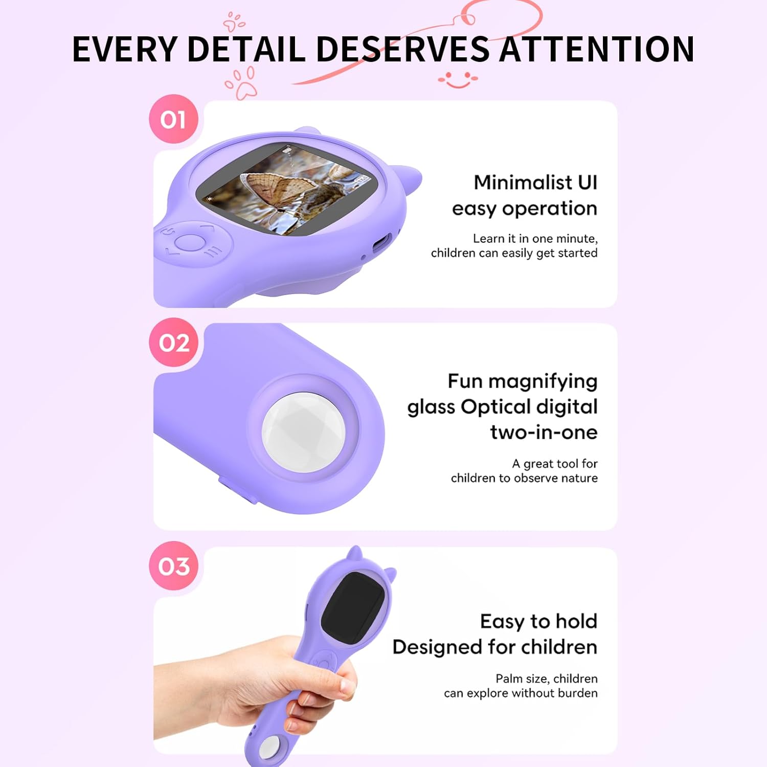🎁Kid's Mini Pocket Handheld Microscope🔍 - Educational Science Kit Toys