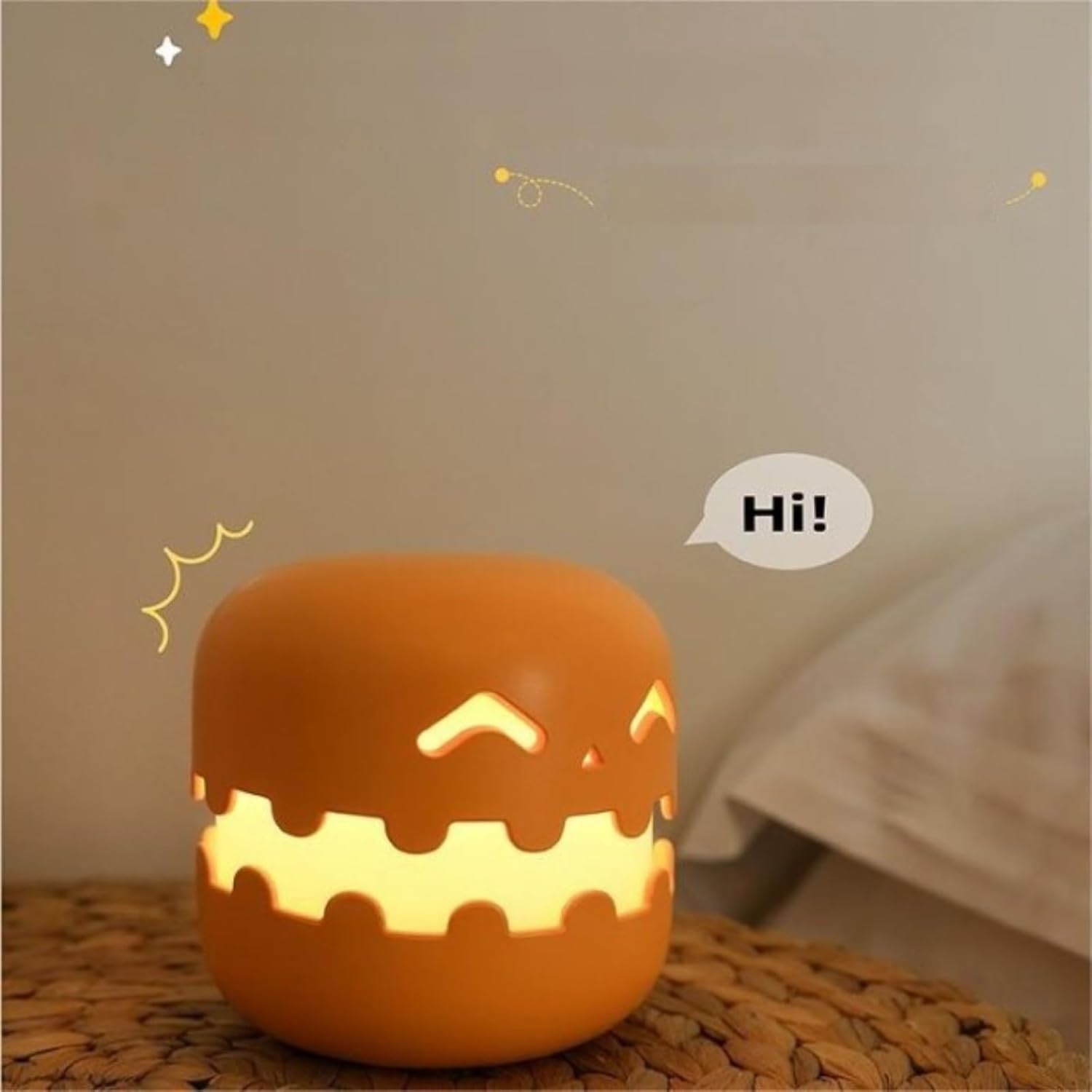 💥🎃Interesting pumpkin desktop night light funny practical ornaments