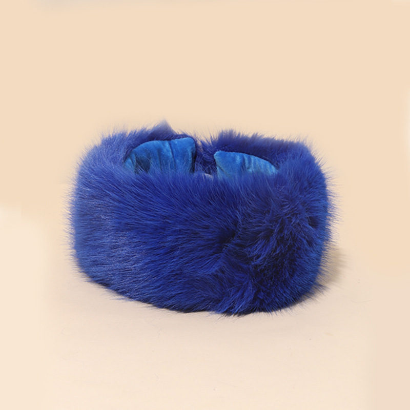 🔥❄Fashion Women's Winter Warm Plush Faux Furry Hat Headbands