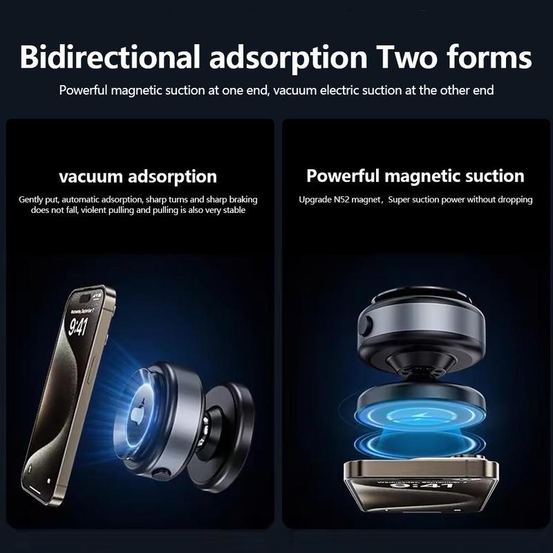 🔥Hot Sale 50% — Car Electric Suction Cup Vacuum Magnetic Phone Holder