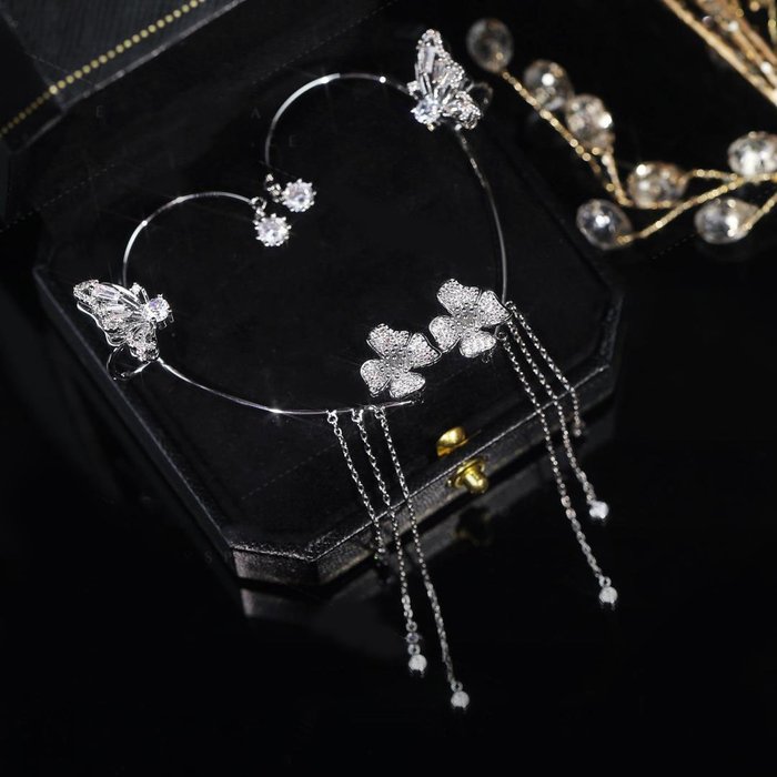 ✨Butterfly Tassel Style Zircon Earrings