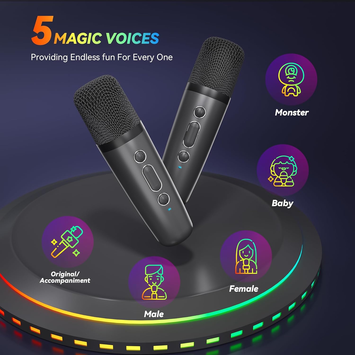 🎵Portable Bluetooth Mini Karaoke Wireless Microphone and Speaker🎤