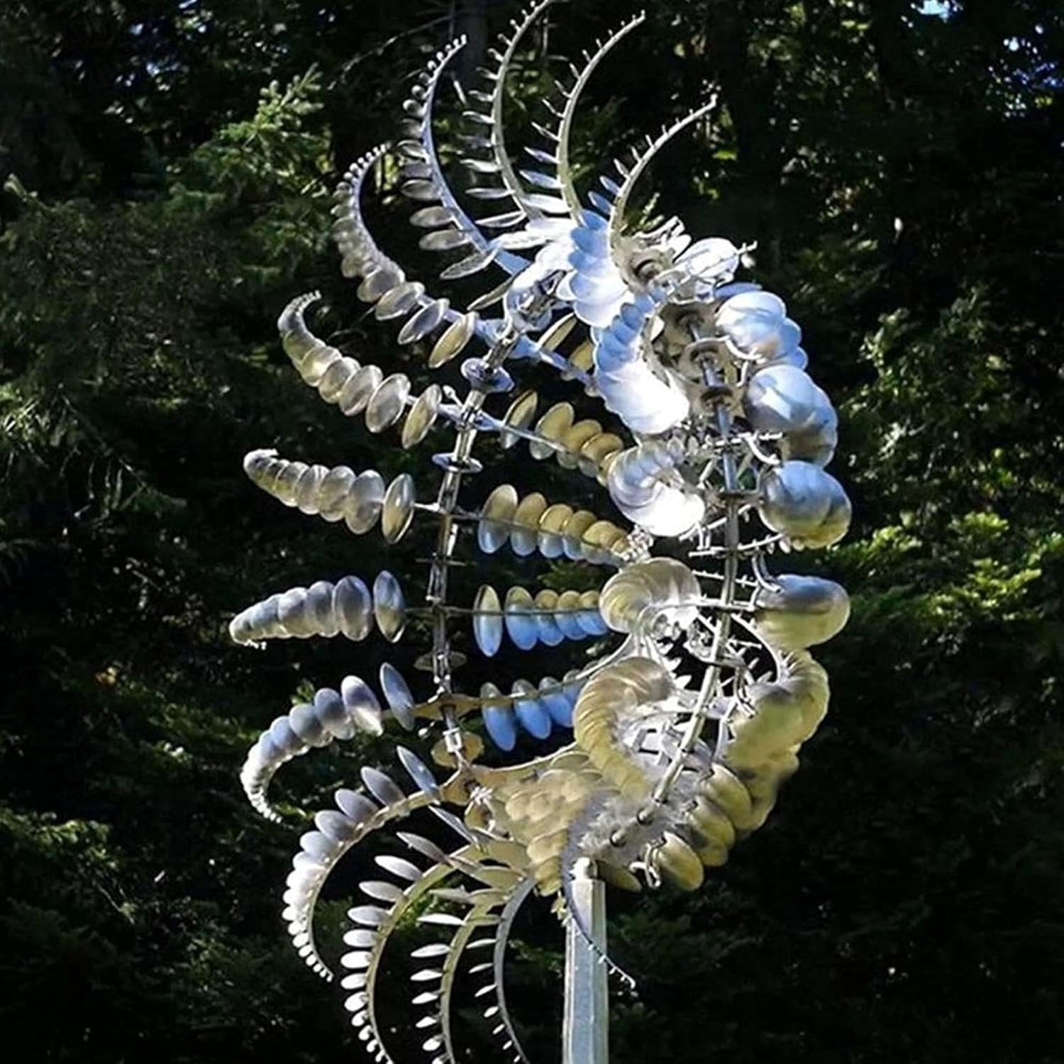 Garden Fun Rotating Windmill Waterproof and Rust-proof Outdoor Yard Decoration