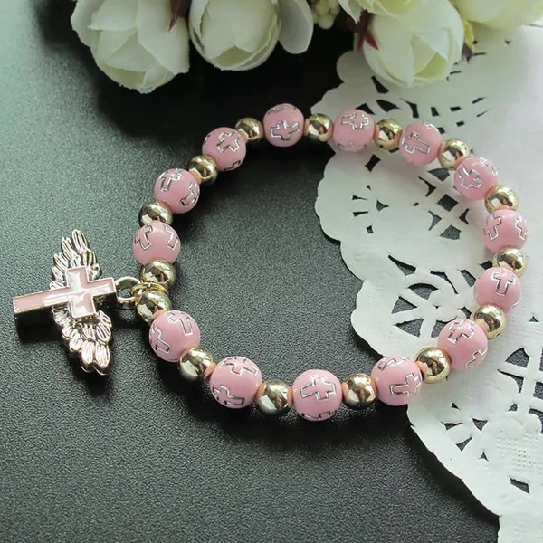 👼Angel Wing Cross Charm Bracelet✨