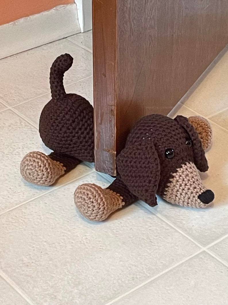 💖Handmade-Animal Crochet Door Stop🐭