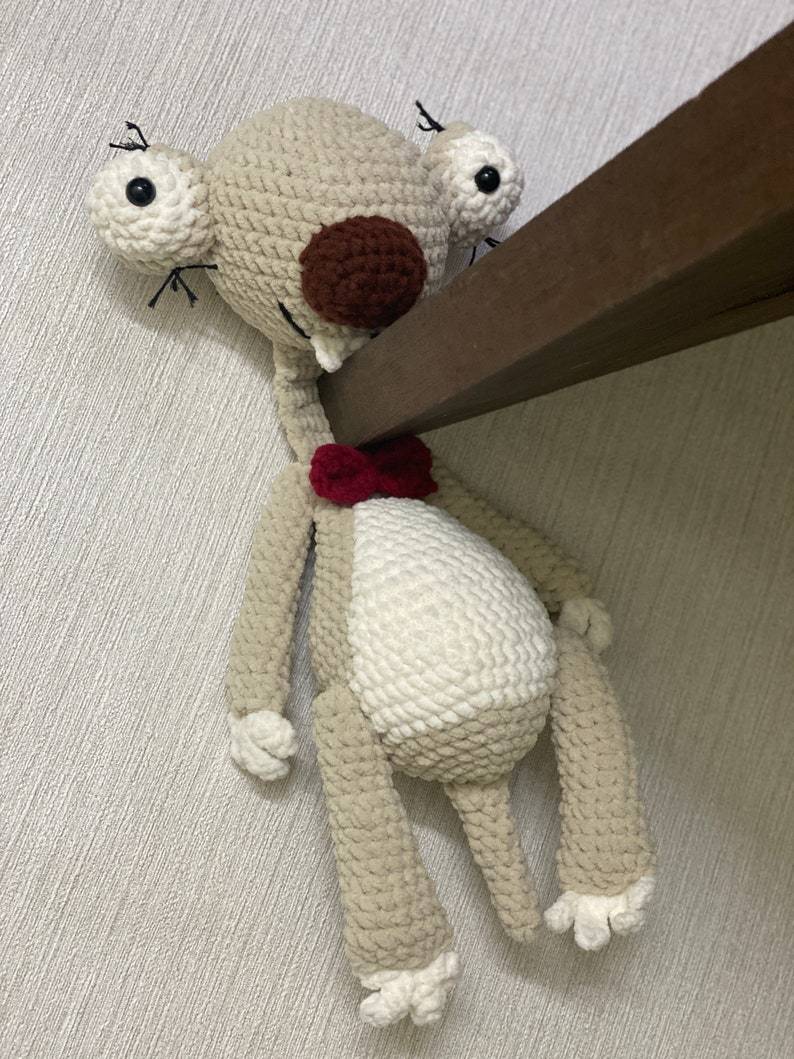💖Handmade-Animal Crochet Door Stop🐭