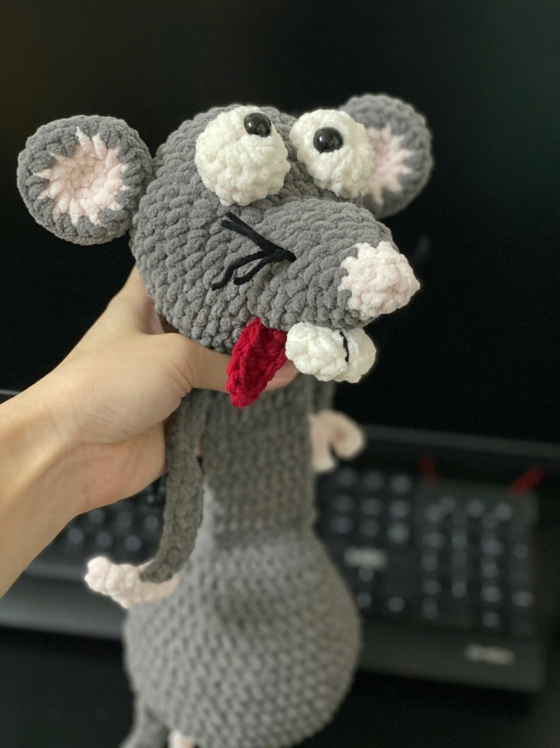 💖Handmade-Animal Crochet Door Stop🐭