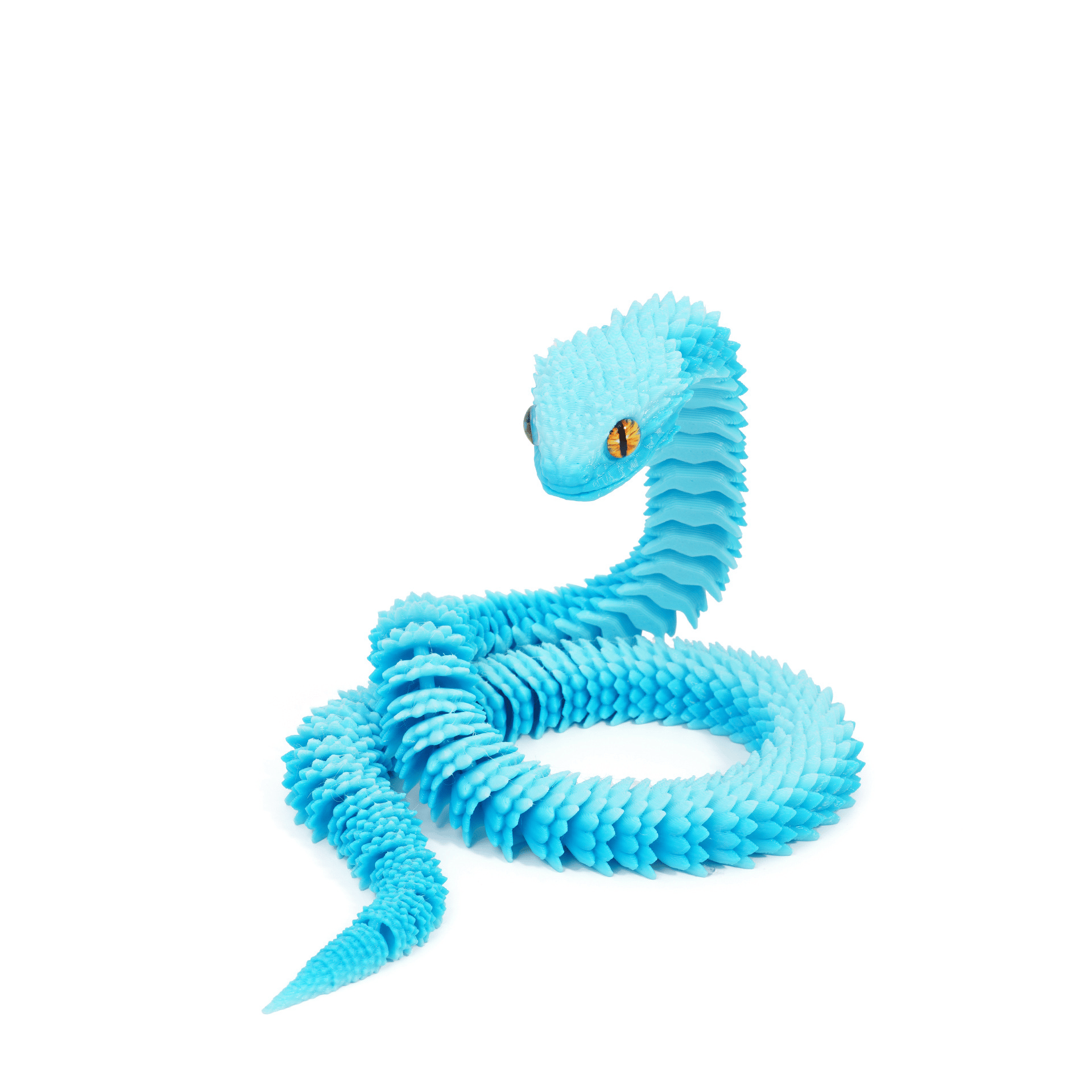3D Printed Articulated Bush Viper Snake🐍