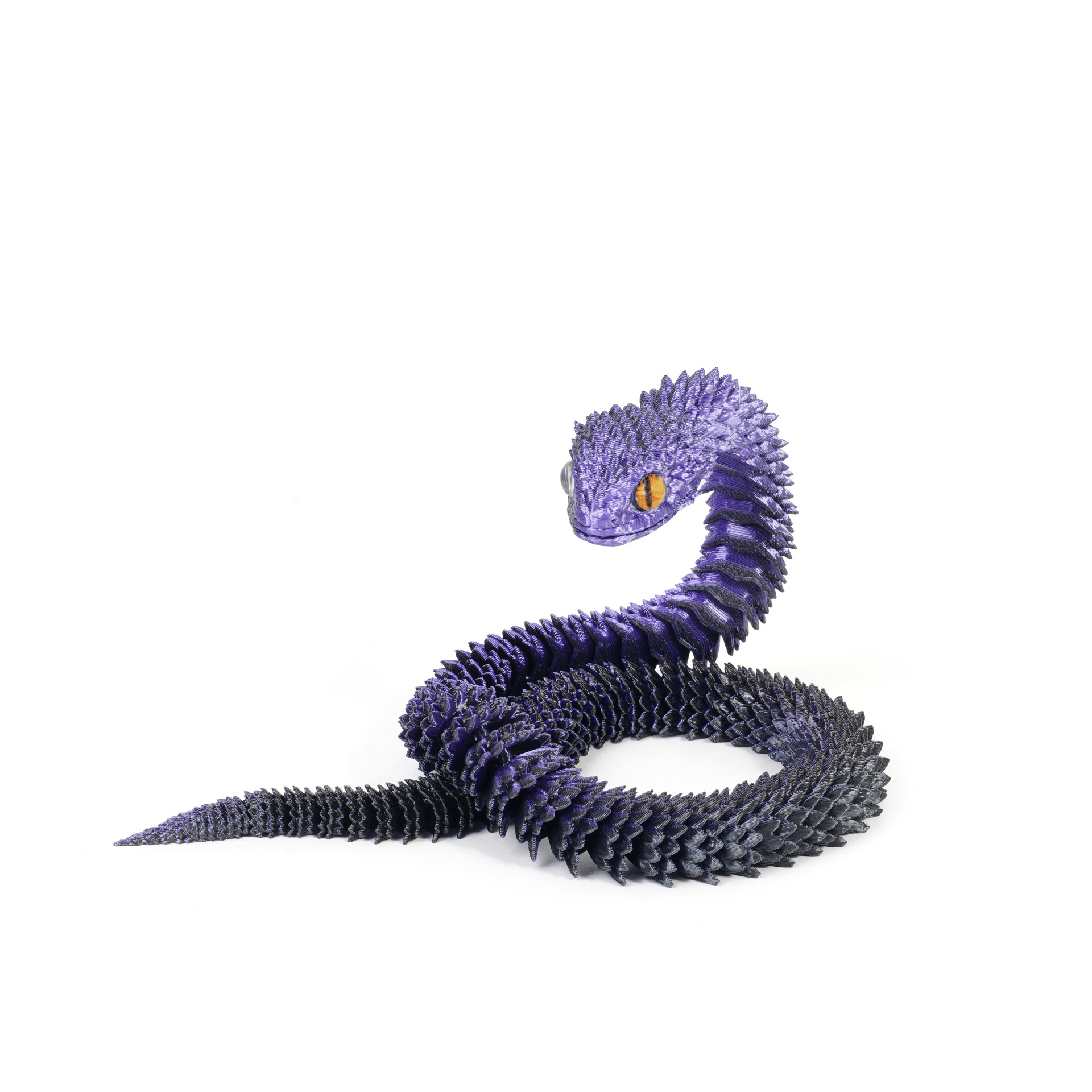 3D Printed Articulated Bush Viper Snake🐍