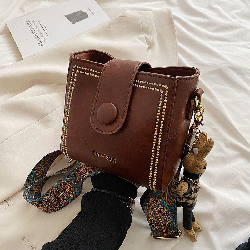 🔥Hot Sale👜Leather Vintage Fashion Bag with Adjustable Wider Shoulder Strap