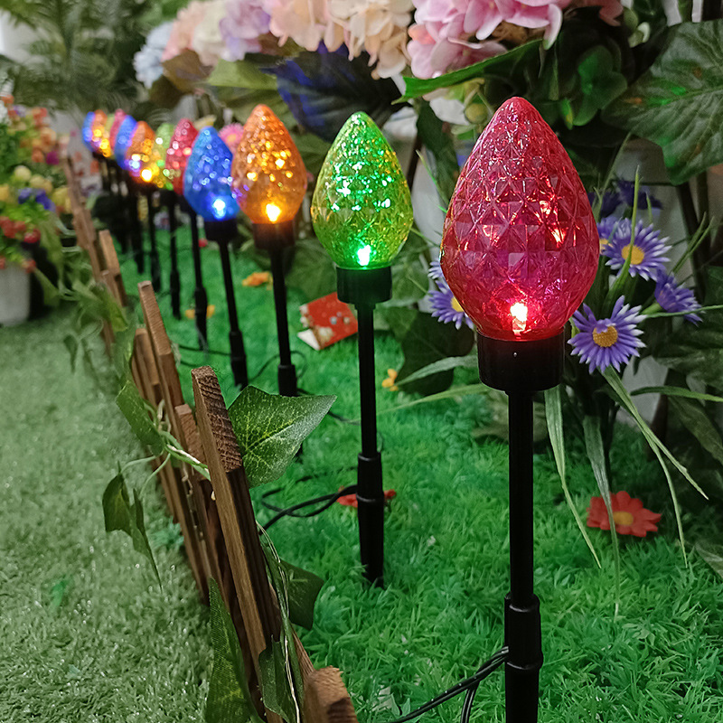 Cute Strawberry Lights Lawn Courtyard Garden Decorative Ground Lights