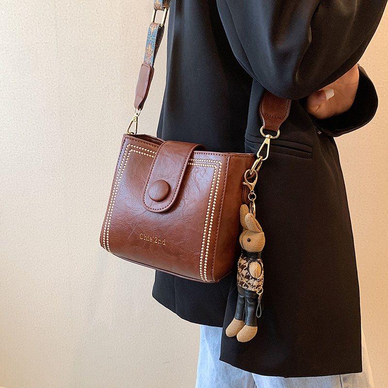 🔥Hot Sale👜Leather Vintage Fashion Bag with Adjustable Wider Shoulder Strap